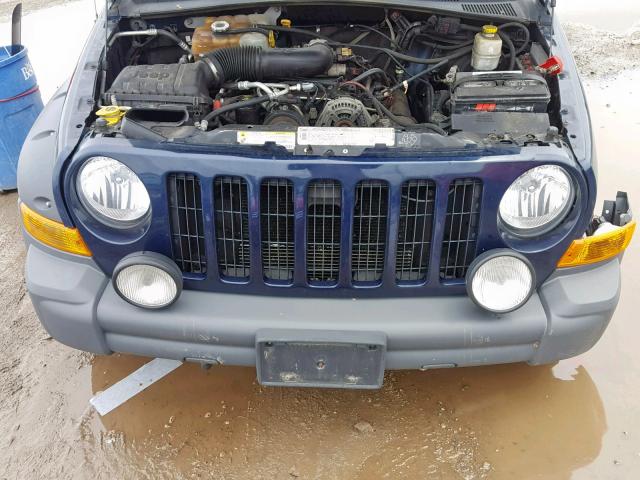 1J4GL38K66W219199 - 2006 JEEP LIBERTY RE BLUE photo 7