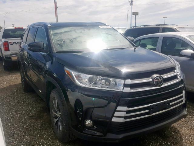 5TDJZRFH2JS525054 - 2018 TOYOTA HIGHLANDER BLACK photo 1