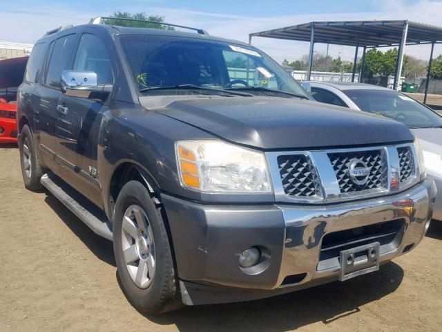 5N1AA08A35N720686 - 2005 NISSAN ARMADA SE GRAY photo 1