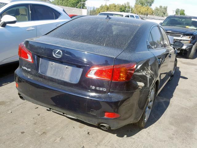 JTHBF5C27A5126859 - 2010 LEXUS IS 250 BLACK photo 4