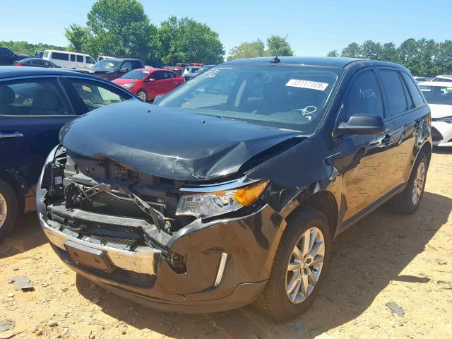 2FMDK3JC3DBB81178 - 2013 FORD EDGE SEL BLACK photo 2