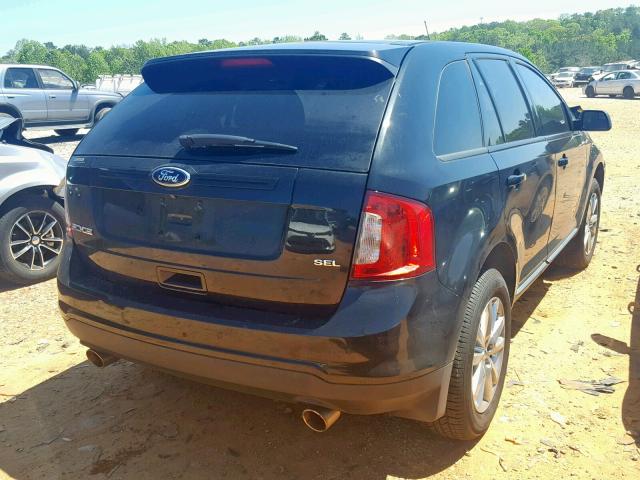 2FMDK3JC3DBB81178 - 2013 FORD EDGE SEL BLACK photo 4