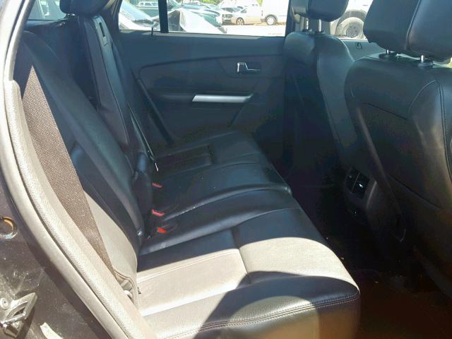 2FMDK3JC3DBB81178 - 2013 FORD EDGE SEL BLACK photo 6