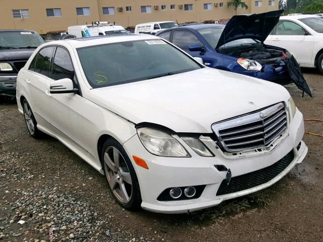 WDDHF5GB6AA125057 - 2010 MERCEDES-BENZ E 350 WHITE photo 1