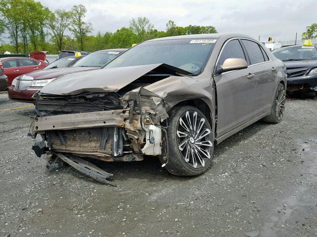 1G1ZH57B88F171925 - 2008 CHEVROLET MALIBU 1LT GRAY photo 2