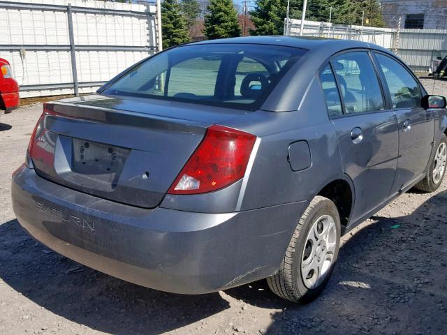 1G8AJ52F54Z192611 - 2004 SATURN ION LEVEL GRAY photo 4