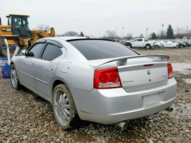 2B3CA3CV2AH107486 - 2010 DODGE CHARGER SX SILVER photo 3