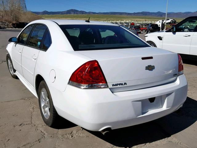 2G1WF5E31C1142819 - 2012 CHEVROLET IMPALA LS WHITE photo 3