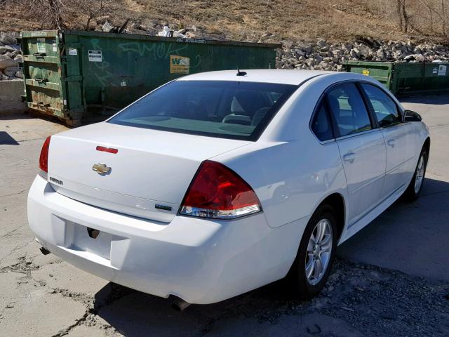 2G1WF5E31C1142819 - 2012 CHEVROLET IMPALA LS WHITE photo 4