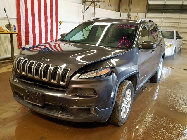 1C4PJMCB0EW255865 - 2014 JEEP CHEROKEE L GRAY photo 2