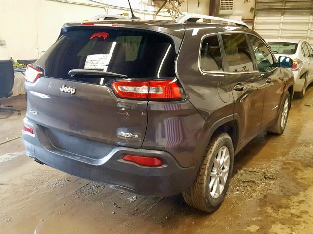 1C4PJMCB0EW255865 - 2014 JEEP CHEROKEE L GRAY photo 4