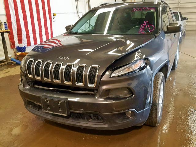 1C4PJMCB0EW255865 - 2014 JEEP CHEROKEE L GRAY photo 9