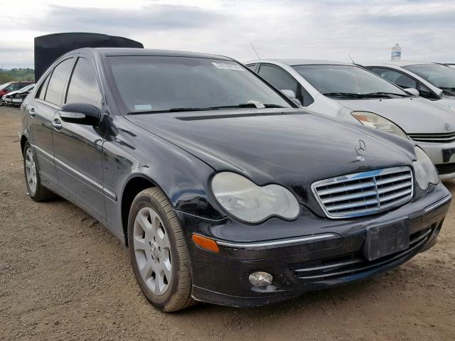 WDBRF61J85F593366 - 2005 MERCEDES-BENZ C 240 BLACK photo 1