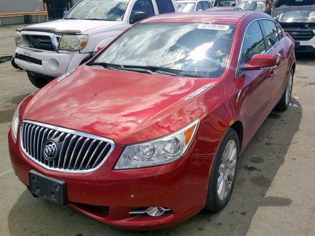 1G4GC5E39DF304626 - 2013 BUICK LACROSSE RED photo 2