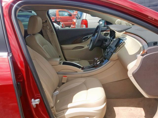 1G4GC5E39DF304626 - 2013 BUICK LACROSSE RED photo 5