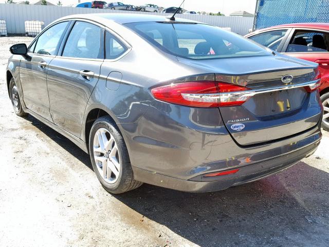 3FA6P0G71HR363336 - 2017 FORD FUSION S GRAY photo 3