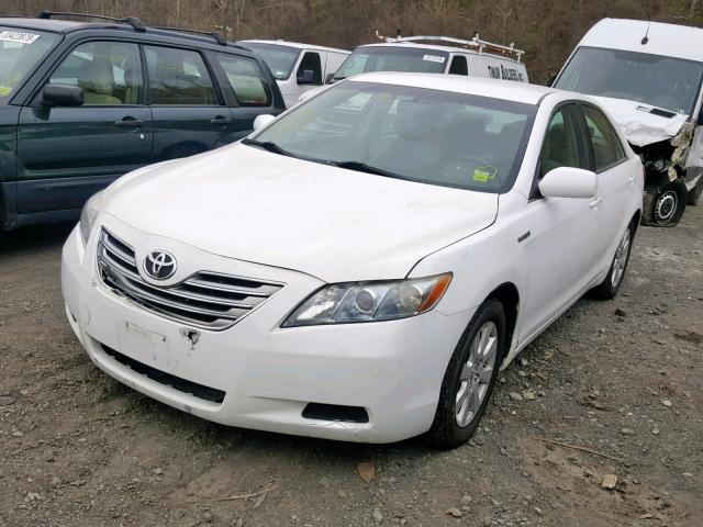 4T1BB46K79U093300 - 2009 TOYOTA CAMRY HYBR WHITE photo 2