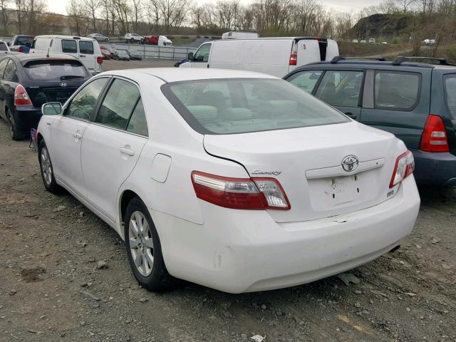 4T1BB46K79U093300 - 2009 TOYOTA CAMRY HYBR WHITE photo 3