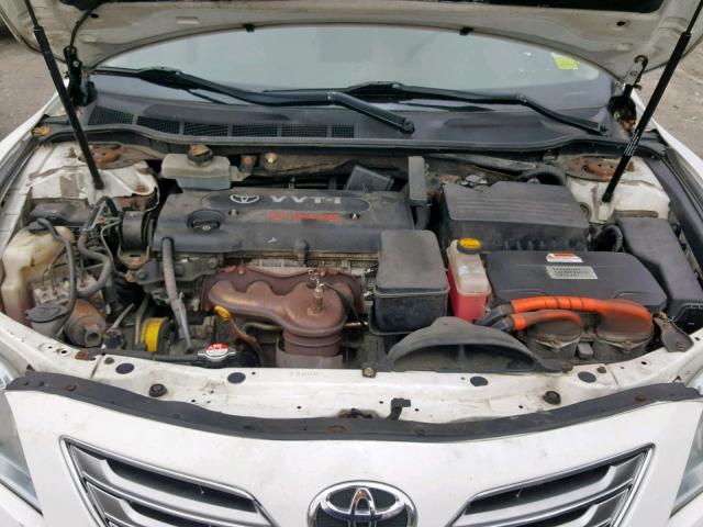 4T1BB46K79U093300 - 2009 TOYOTA CAMRY HYBR WHITE photo 7