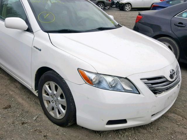 4T1BB46K79U093300 - 2009 TOYOTA CAMRY HYBR WHITE photo 9