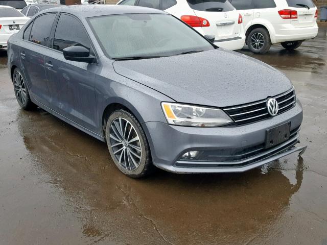 3VWB17AJ2GM254996 - 2016 VOLKSWAGEN JETTA SPOR CHARCOAL photo 1