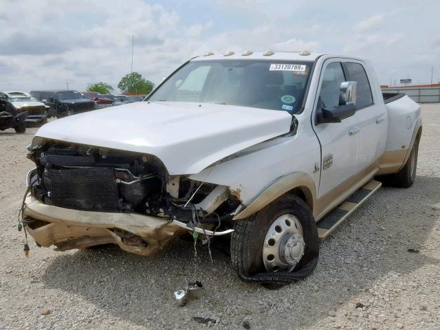 3D73M4HL2BG571985 - 2011 DODGE RAM 3500 WHITE photo 2