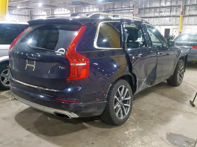 YV4A22PK4H1119903 - 2017 VOLVO XC90 T6 BLUE photo 4