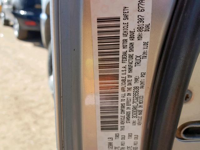 3C63DRKL7CG285638 - 2012 DODGE RAM 3500 L SILVER photo 10