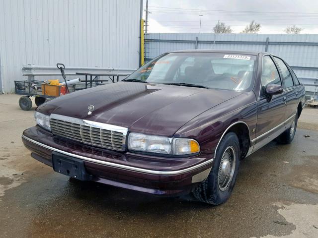 1G1BN52P3RR124394 - 1994 CHEVROLET CAPRICE CL MAROON photo 2