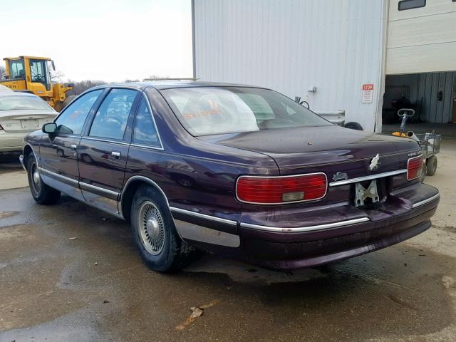 1G1BN52P3RR124394 - 1994 CHEVROLET CAPRICE CL MAROON photo 3