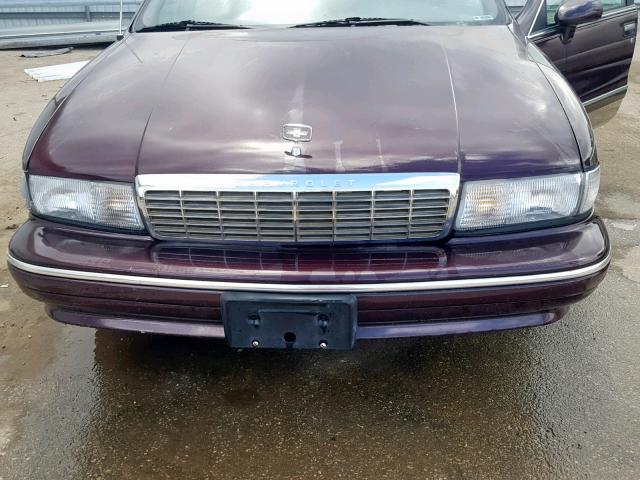 1G1BN52P3RR124394 - 1994 CHEVROLET CAPRICE CL MAROON photo 7