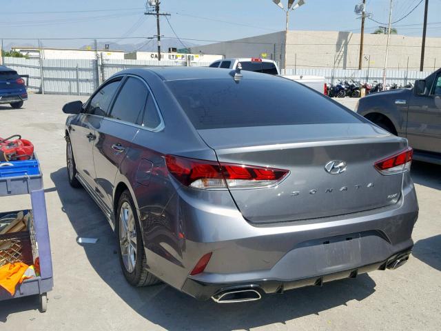 5NPE34AFXJH685863 - 2018 HYUNDAI SONATA SPO GRAY photo 3