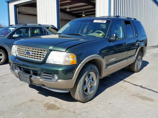 1FMDU64W62UA49234 - 2002 FORD EXPLORER E GREEN photo 2