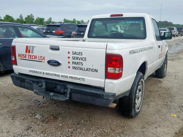 1FTYR10D58PA38540 - 2008 FORD RANGER WHITE photo 4