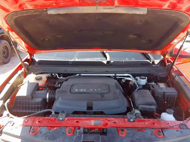 1GCGTBE31F1206435 - 2015 CHEVROLET COLORADO L RED photo 7