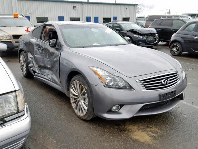 JN1CV6EL8DM950628 - 2013 INFINITI G37 GRAY photo 1