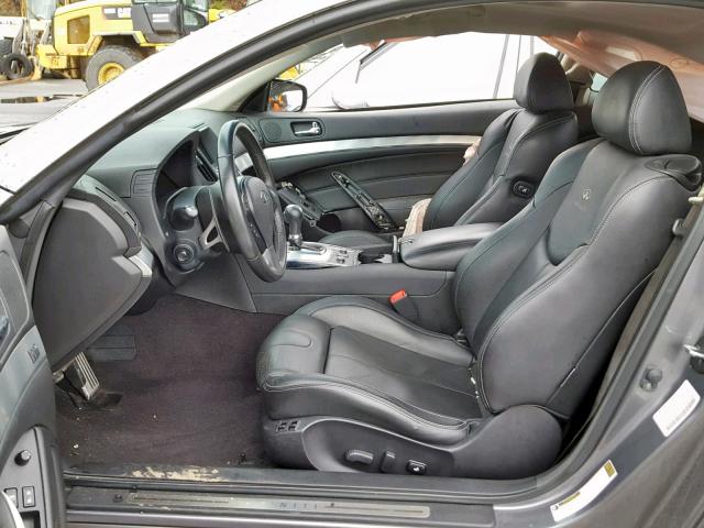 JN1CV6EL8DM950628 - 2013 INFINITI G37 GRAY photo 5