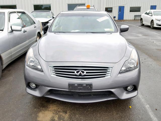 JN1CV6EL8DM950628 - 2013 INFINITI G37 GRAY photo 9