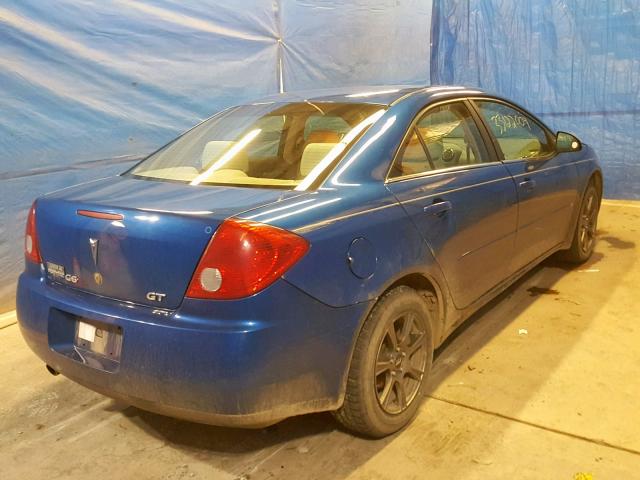 1G2ZH558964162954 - 2006 PONTIAC G6 GT BLUE photo 4