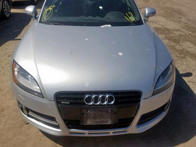 TRUDD38J481000485 - 2008 AUDI TT 3.2 QUA SILVER photo 7