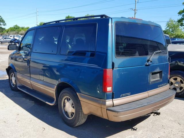 1GNDM19W41B111361 - 2001 CHEVROLET ASTRO GREEN photo 3