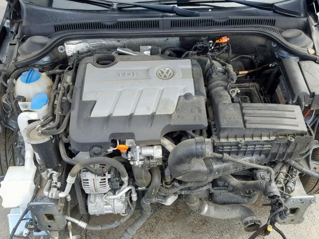 3VWLL7AJ6BM048183 - 2011 VOLKSWAGEN JETTA TDI GRAY photo 7