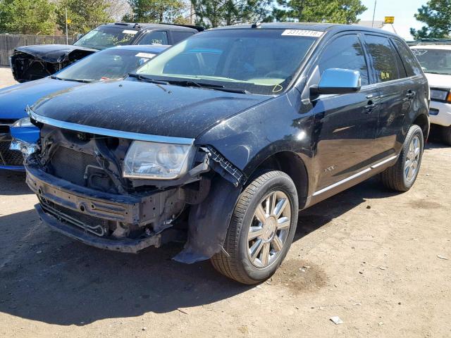 2LMDU88C47BJ18886 - 2007 LINCOLN MKX BLACK photo 2