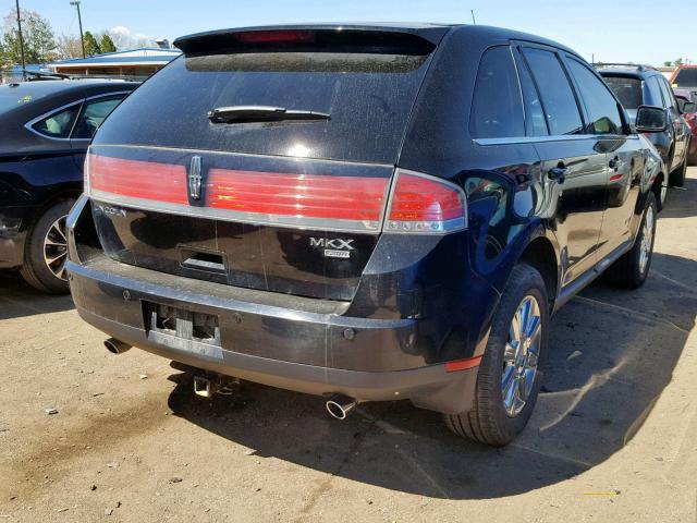 2LMDU88C47BJ18886 - 2007 LINCOLN MKX BLACK photo 4