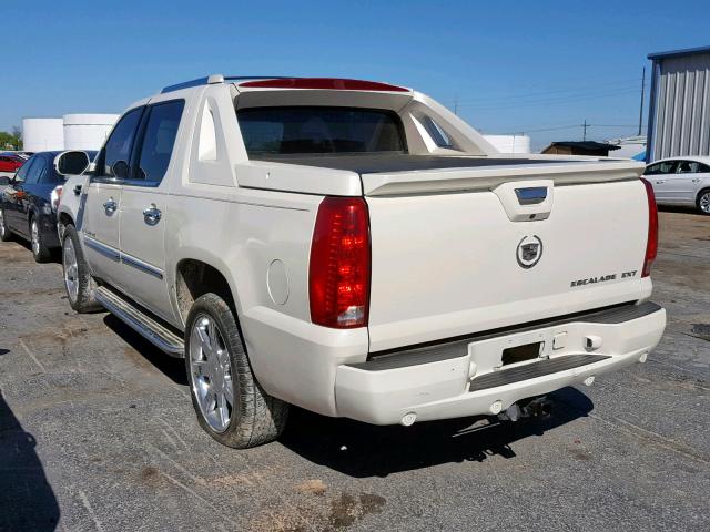 3GYFK62848G177629 - 2008 CADILLAC ESCALADE E WHITE photo 3