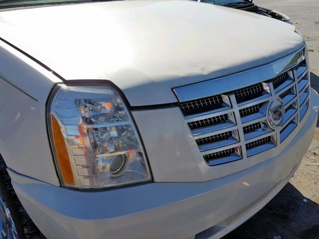 3GYFK62848G177629 - 2008 CADILLAC ESCALADE E WHITE photo 9