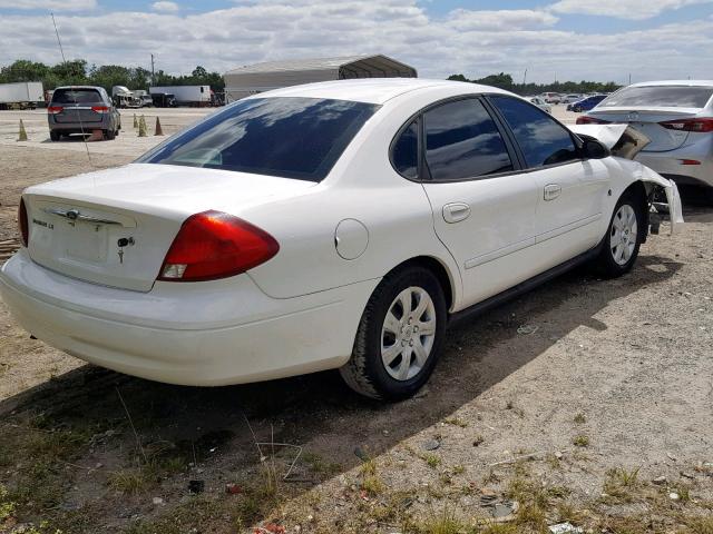 1FAFP5223YA155199 - 2000 FORD TAURUS LX WHITE photo 4