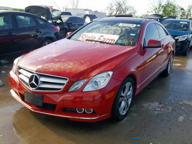 WDDKJ5GB1AF057788 - 2010 MERCEDES-BENZ E 350 RED photo 2