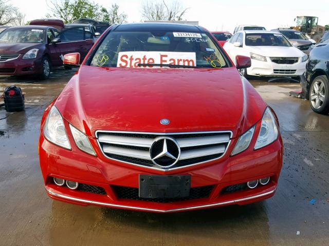 WDDKJ5GB1AF057788 - 2010 MERCEDES-BENZ E 350 RED photo 9