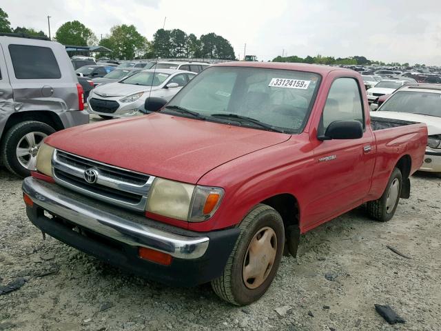 4TANL42N8XZ533583 - 1999 TOYOTA TACOMA RED photo 2